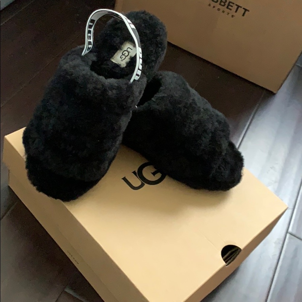 New Ugg Fluffy Yeah Slippers Size6